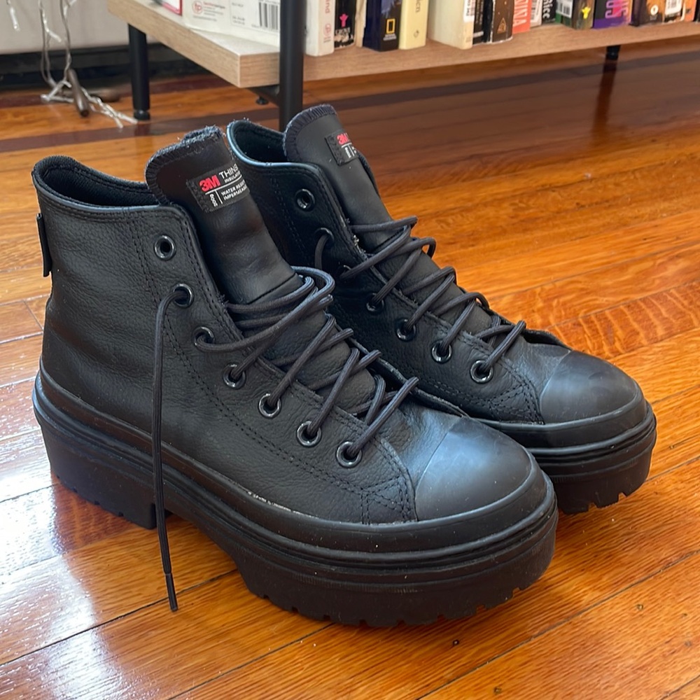 Converse lugged platform boot